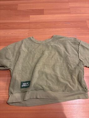 Daily Drills Matcha Reversible Short Sleeve Sweatshirt